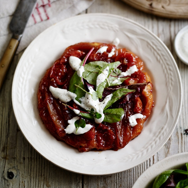 Tarte Tatin with Tomato &amp; Chilli Jam