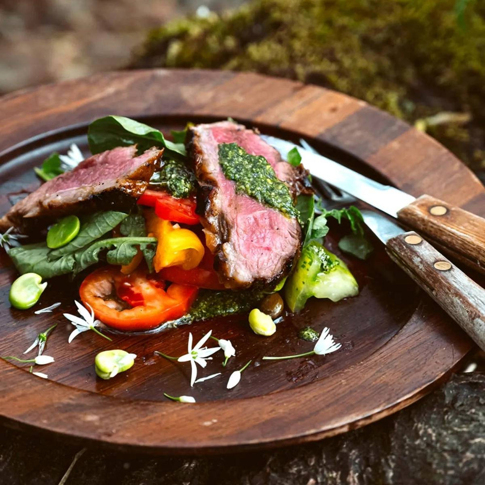Sheep Rump Lamb Rump with Wild Garlic Pesto