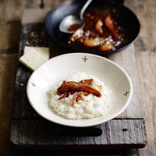 White Chocolate Risotto with Lemon & Ginger Marmalade